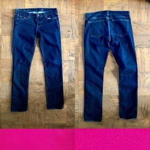 J Crew Matchstick 28 Denim dark wash